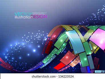 Abstract colorful background. Vector illustration. Eps 10.