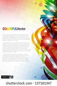 Abstract colorful background. Vector illustration. Eps 10.
