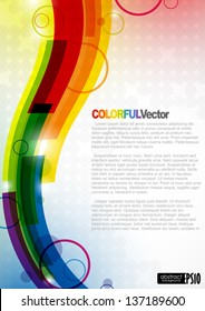 Abstract colorful background. Vector illustration. Eps 10.