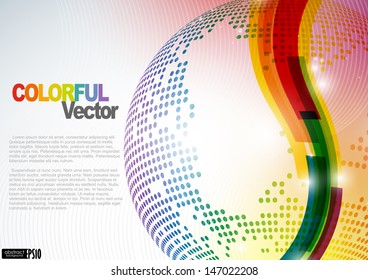 Abstract colorful background. Vector illustration. Eps 10.