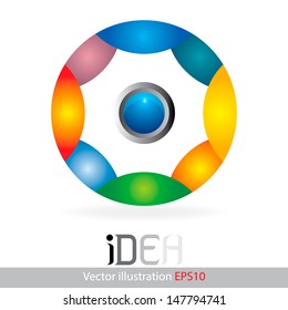 Abstract colorful background. Vector illustration
