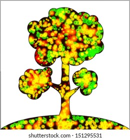 Abstract colorful background. Vector illustration. EPS 10. TREE.