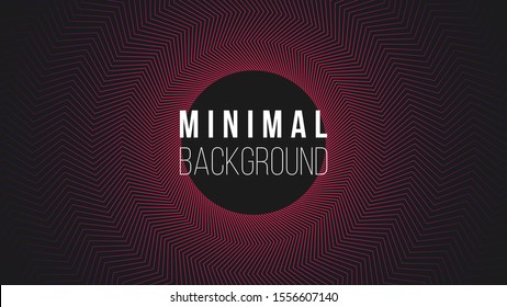 Abstract colorful background. Vector illustration. Colorful amaranth, indigo zig zag circles of lines on eerie black backdrop. Creative concept. Eps10.