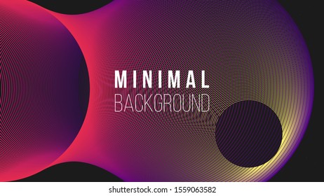 Abstract colorful background. Vector illustration. Colorful circles, ellipses. Colors name: amaranth, indigo, yellow, eerie black. Creative concept. Eps10.