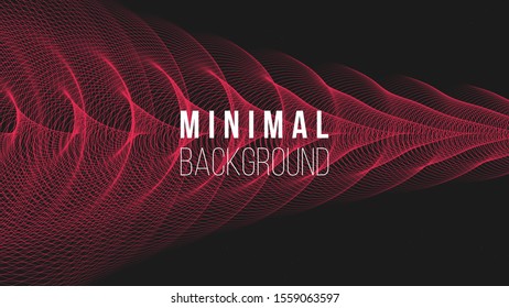 Abstract colorful background. Vector illustration. Colorful lines. Colors name: amaranth, eerie black. Creative concept. Eps10.