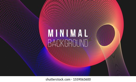 Abstract colorful background. Vector illustration. Colorful circles, ellipses. Colors name: amaranth, indigo, yellow, eerie black. Creative concept. Eps10.