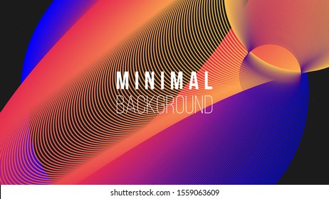 Abstract colorful background. Vector illustration. Colorful circles, ellipses. Colors name: amaranth, blue, yellow, indigo, eerie black. Creative concept. Eps10.
