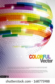 Abstract Colorful Background. Vector Illustration. 