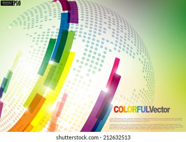 Abstract Colorful Background. Vector Illustration. 