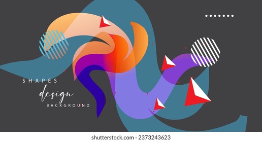 Abstract colorful background. Vector illustration. Can be used as a template for brochure, flyer, book cover and banner.