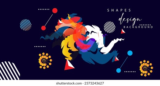 Abstract colorful background. Vector illustration. Can be used as a template for brochure, flyer, book cover and banner.
