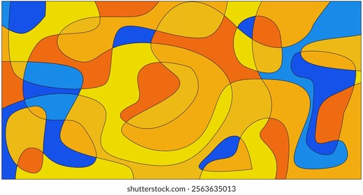 Abstract colorful background. Vector illustration. Wavy pattern. Liquid texture for cover design