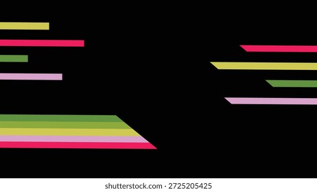 Ilustração do vetor do fundo colorido abstrato com um design de banner de negócios do arco-íris com elementos de seta de papel e sinais de direção verdes para um modelo de web em branco