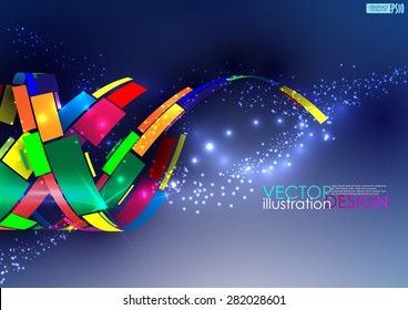 Abstract colorful background. Vector illustration. Eps 10