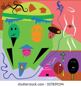 Abstract colorful background - Vector and illustration