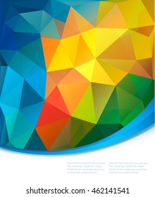  Abstract colorful background. Vector illustration