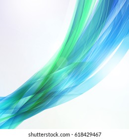 Abstract colorful background. Vector illustration. Summer background. Wave background with light effects