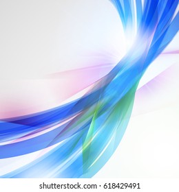 Abstract colorful background. Vector illustration. Summer background. Wave background with light effects
