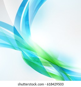 Abstract colorful background. Vector illustration. Summer background. Wave background with light effects