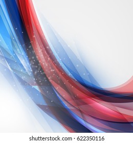Abstract colorful background. Vector illustration. Wave background with light effects