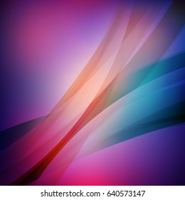 Abstract colorful background. Vector illustration. Wave blurred soft background