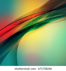 Abstract colorful background. Vector illustration. Wave blurred soft background