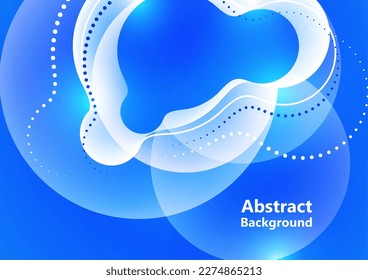 Abstract colorful background with vibes and circles. Composition of dynamic figures. Round shapes and circular design for wallpapers, banners, backgrounds or landing. Vector illustration.