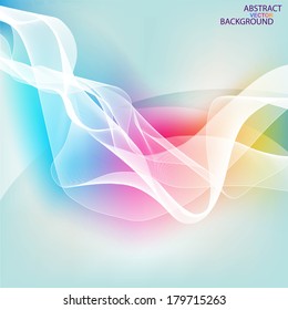 Abstract colorful background with wave