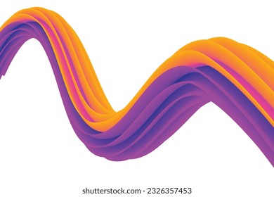 abstract colorful background with wave