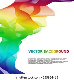 Abstract colorful background with wave
