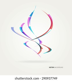 Abstract colorful background with wave