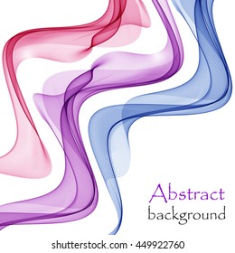 Abstract colorful background with wave