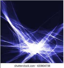 Abstract colorful background wave blue