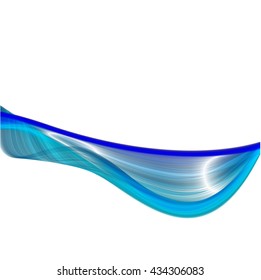 Abstract colorful background wave blue