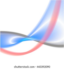 Abstract colorful background wave blue