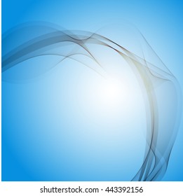 Abstract colorful background wave blue