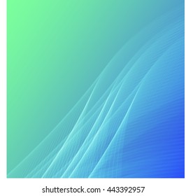 Abstract colorful background wave blue