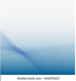 Abstract colorful background wave blue