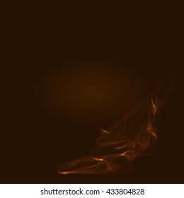 Abstract colorful background wave brown