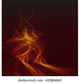 Abstract colorful background wave brown