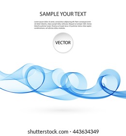 Abstract colorful background with wave, illustration, vector