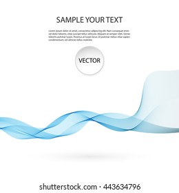 Abstract colorful background with wave, illustration, vector