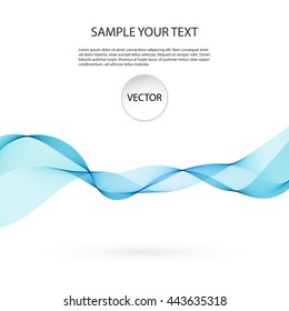 Abstract colorful background with wave, illustration, vector