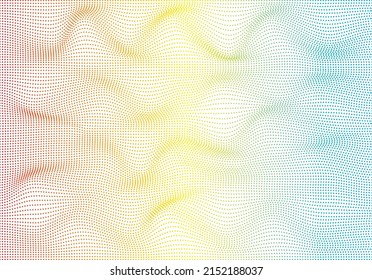 abstract colorful background with wave lines