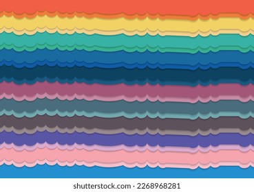abstract colorful background with wave lines