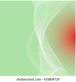 Abstract colorful background wave red