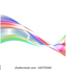 Abstract colorful background wave red