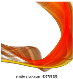Abstract colorful background wave red