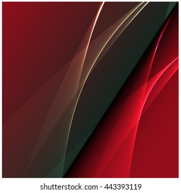 Abstract colorful background wave red