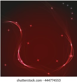 Abstract  colorful background wave red
